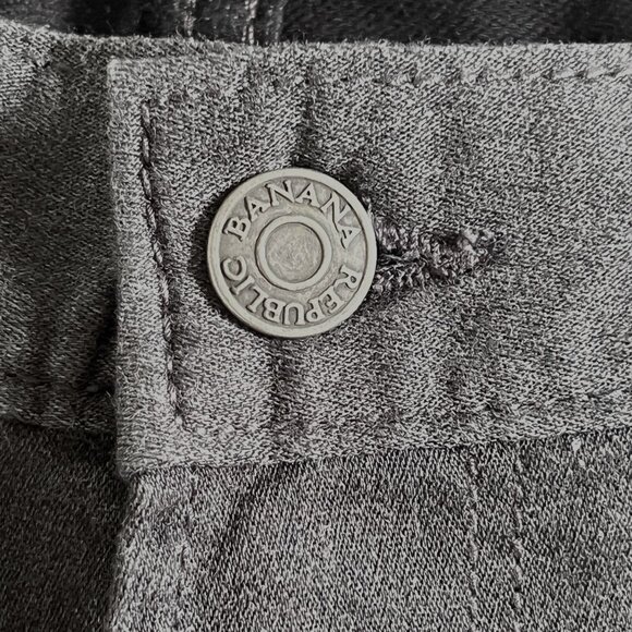 Banana Republic Jeans Mens 34x30 Gray Traveler Slim Fit Performance Denim Pants - Picture 8 of 13